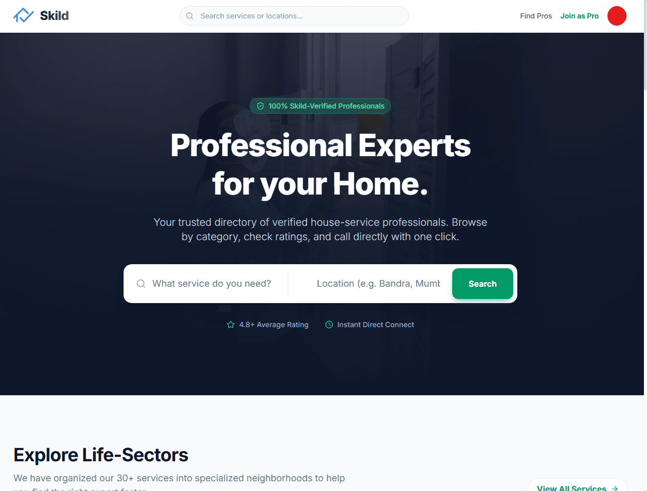Skild: Verified Home Services Directory Preview