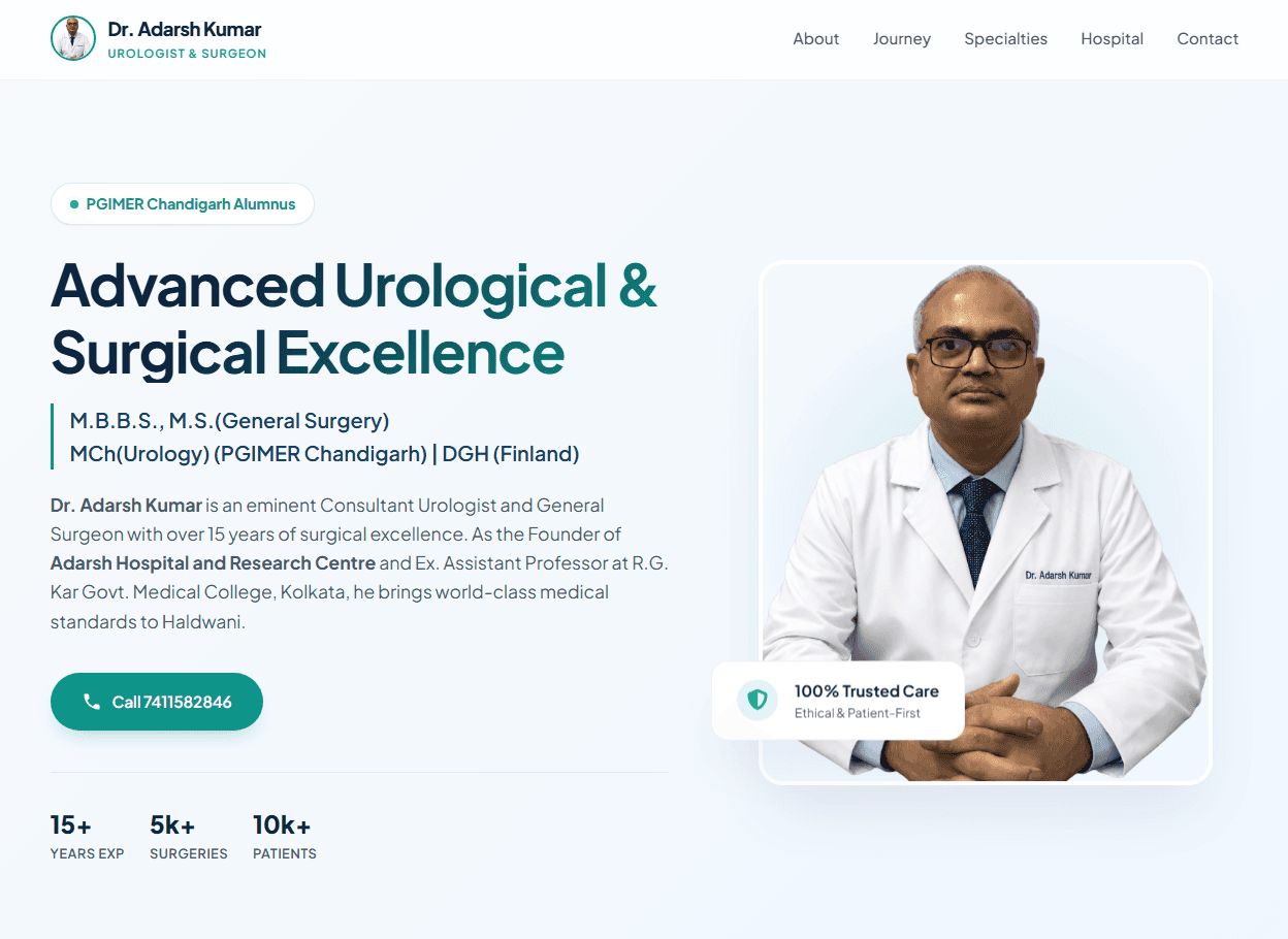 Dr. Adarsh Kumar Preview